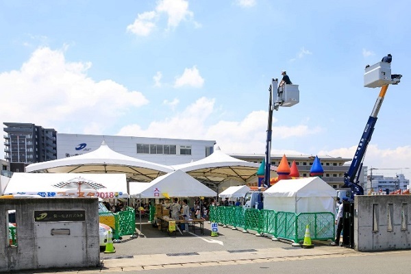 高所作業車体験にプリキュアのショーも 第一電建フェスタ開催 Fanfunfukuoka ファンファン福岡