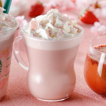 【2018春スタバ】さくらドリンクのおすすめカスタム紹介します♡の画像