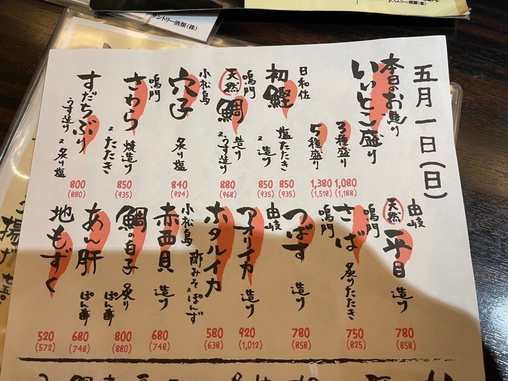きゃっさーさんが投稿した徳島魚一番　新に関する口コミの画像