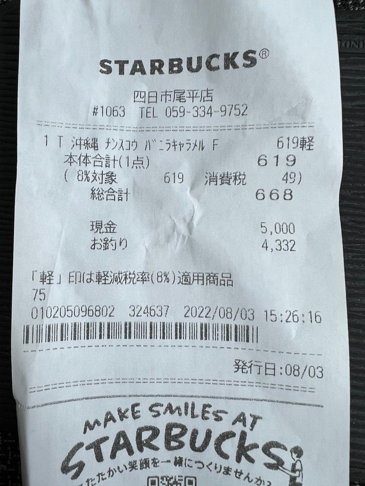 soccer kozou さんが投稿したスターバックス コーヒー 四日市尾平店に関する口コミの画像