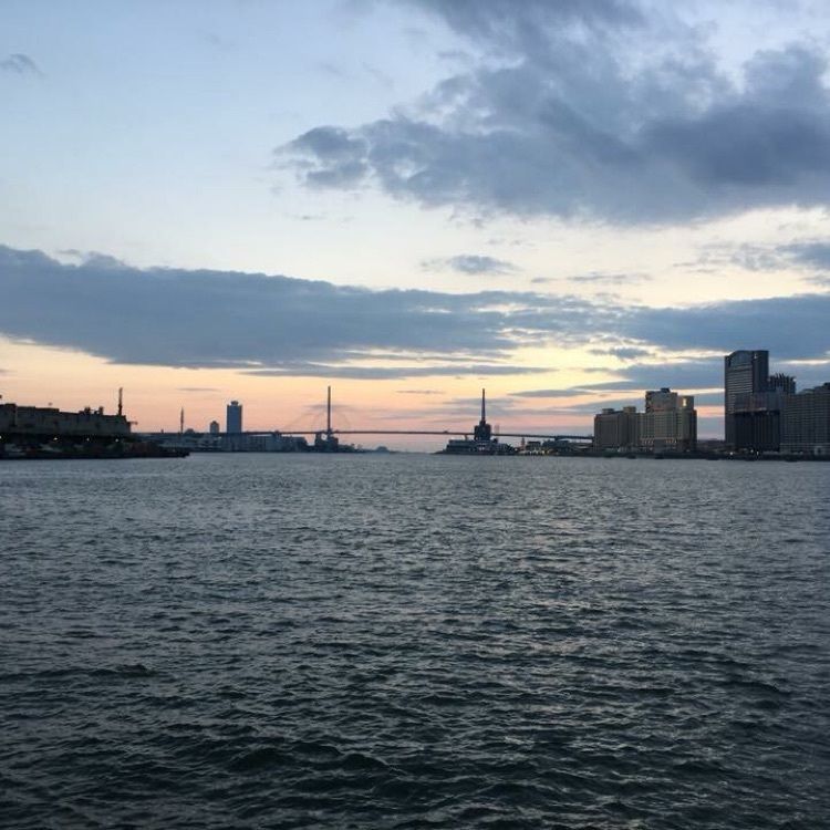 #2018 #旅行 #夕陽の大阪港