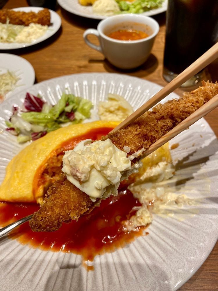 だるまグルメさんが投稿した六本木洋食 おはしに関する口コミの画像