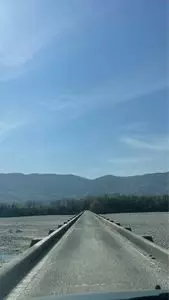 吉野川の潜水橋（脇町）
