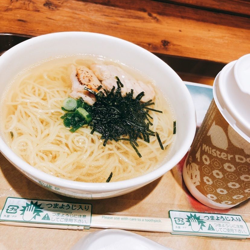 #グルメ #ミスタードーナツ #ミスド #やわらかとり肉そば