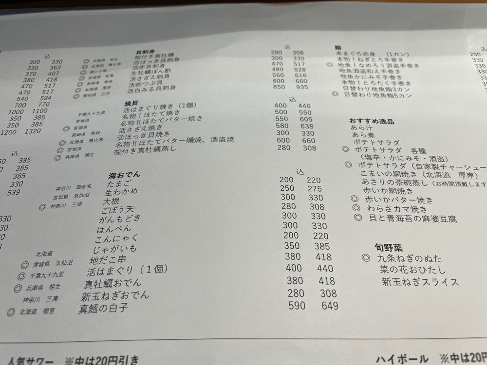 iccyan777さんが投稿した貝 刺身専門店 しらはらに関する口コミの画像