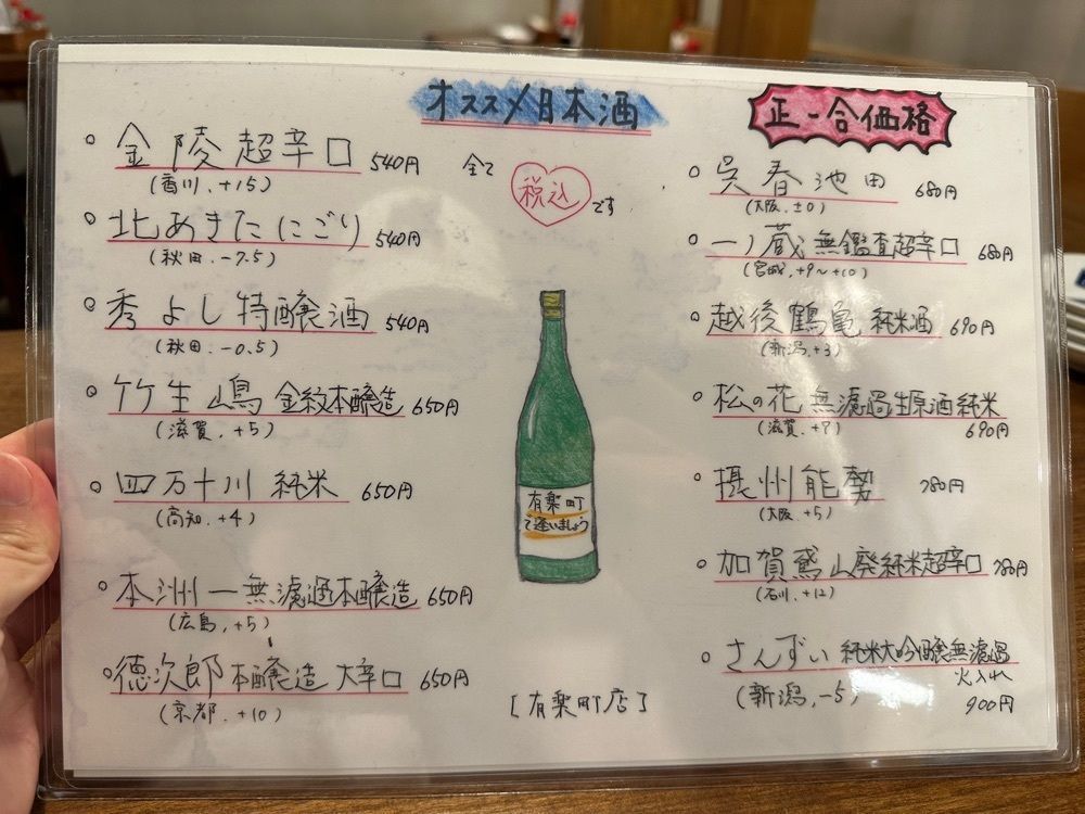 MJさんが投稿した徳田酒店 有楽町店に関する口コミの画像