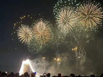 江戸川花火大会会場 3枚目