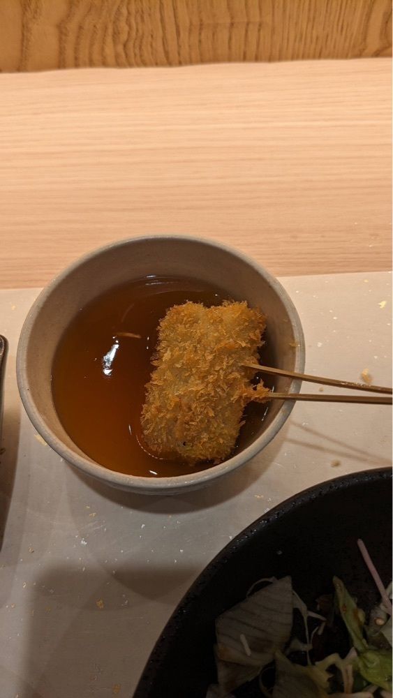 shin-emonさんさんが投稿したお出汁で食べる串かつと釜めしの専門店 ぎん庵 難波に関する口コミの画像