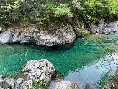「信州の名水・秘水」阿寺渓谷「美顔水」
