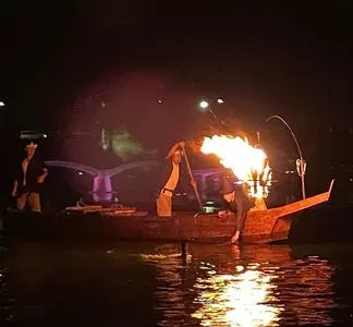 錦帯橋の鵜飼