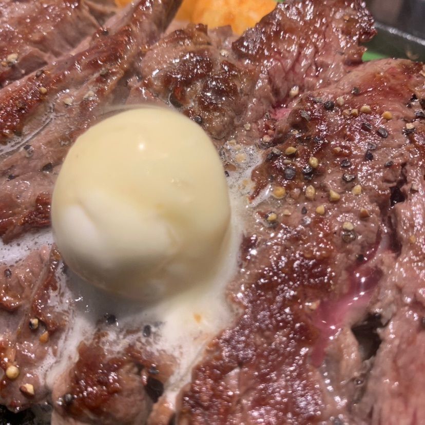 影の戦闘隊さんが投稿した1ポンドのステーキハンバーグ タケル 福島店に関する口コミの画像