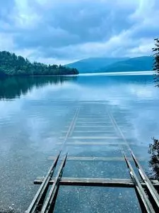 然別湖湖底線路