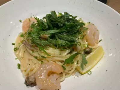 下川六〇酵素卵と北海道小麦の生パスタ 麦と卵 川崎アゼリア店