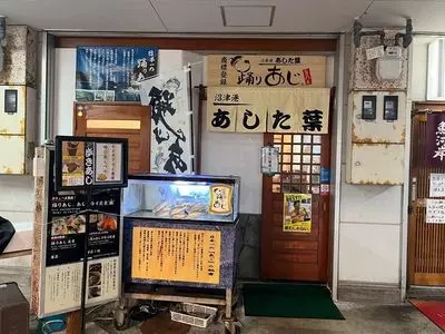 沼津港 あした葉 踊りあじ専門店