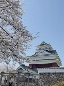 上山城の足湯