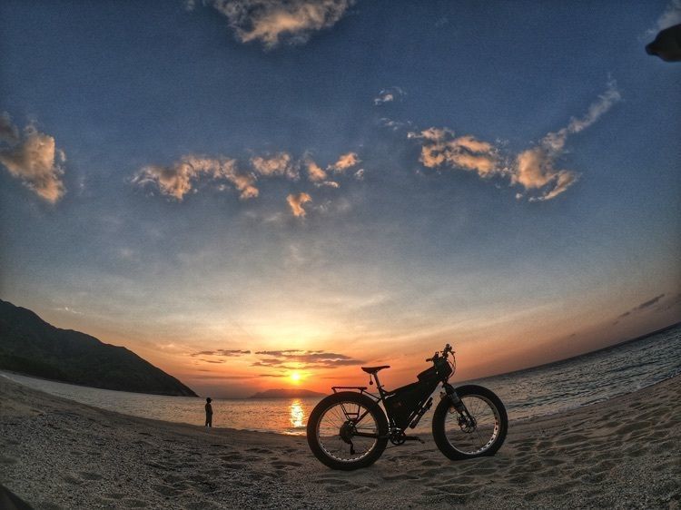 #夕日 #sunset #屋久島 #旅行 #砂浜