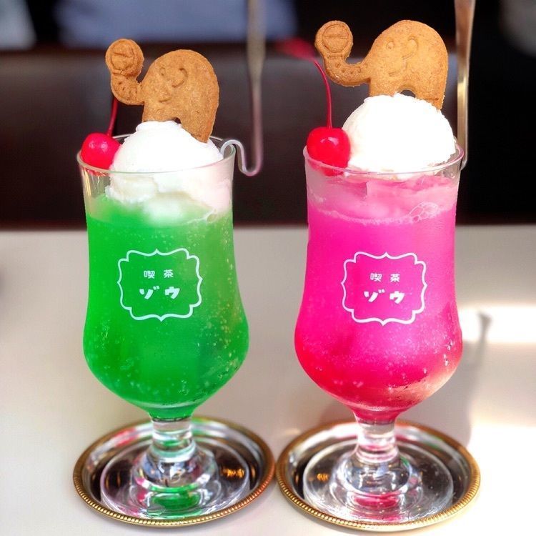 #喫茶ゾウ #喫茶ゾウメシ #ぞうめし屋 #京都 #カフェ #カフェ巡り #クリームソーダ #kyoto #cafe #creamsoda #aumo