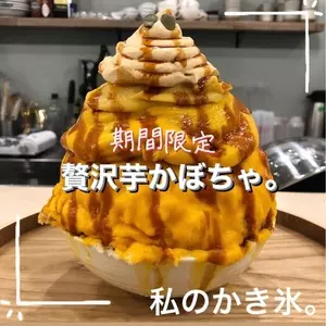 私のかき氷。