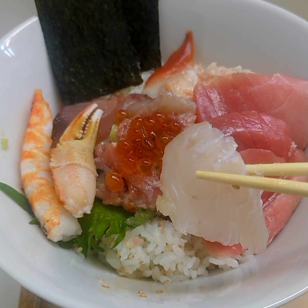 カレーそばさんが投稿した海鮮丼乙に関する口コミの画像