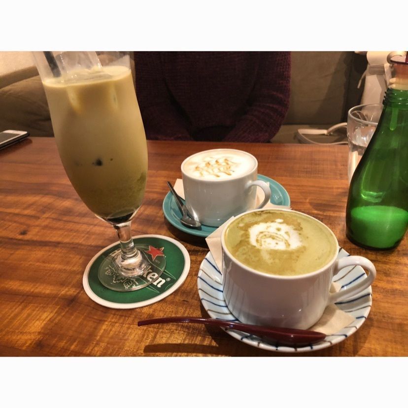 #スコップカフェ #新宿 #カフェ #抹茶 #ラテアート #aumo #グルメ