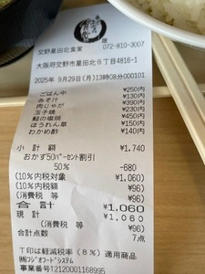 交野星田北食堂（まいどおおきに食堂）