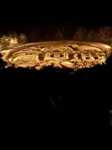 銭形砂絵「寛永通宝」