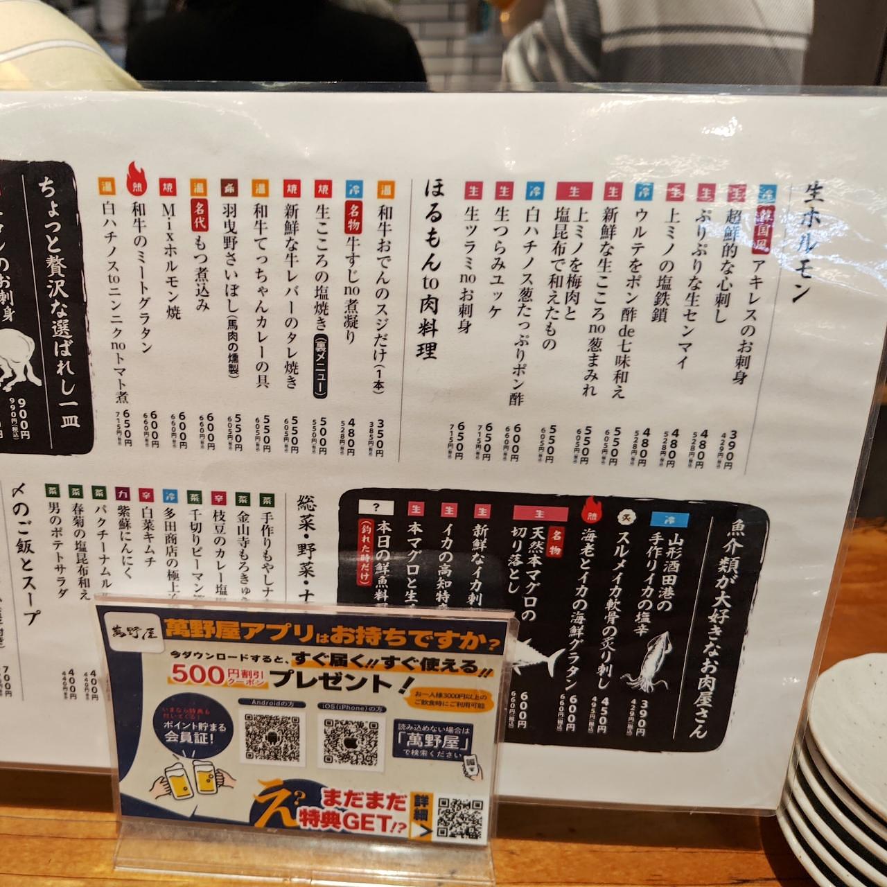 ハル1119さんが投稿した生ホルモンと本マグロ立ち萬 ホワイティうめだ店に関する口コミの画像
