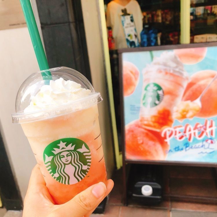 #スタバ #新作 #peach