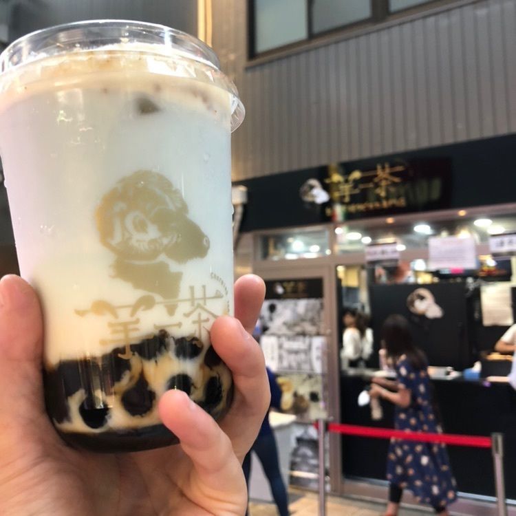 #タピ活 #羊一茶 #黒糖焦がし #青い空 #リピート中💙 #羊一茶の中で #1番好き💙