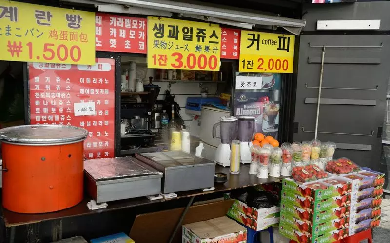 韓国女子旅【1日目】:18:00~ 屋台に行こう 1枚目