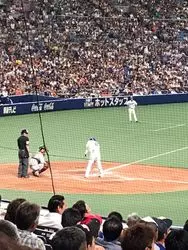ナゴヤドームへ野球観戦