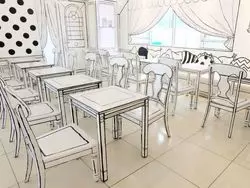 【新大久保】モノクロの世界へようこそ！2D Cafeでタピろう♪