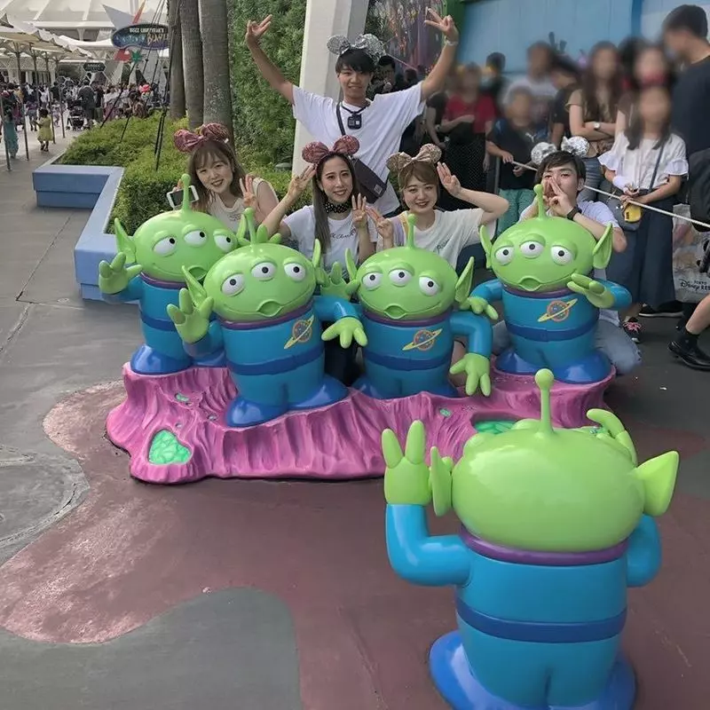 ディズニーランド　フォトスタンド　リトルグリーンメン 激レア アストロブラスター リトルグリーンメン レジン製 フォト