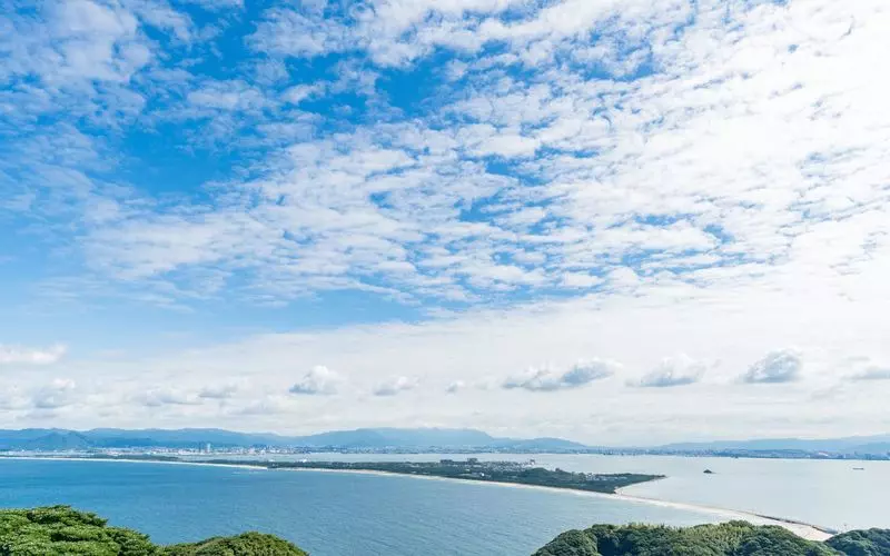展望台では周りが360°見渡せる 1枚目