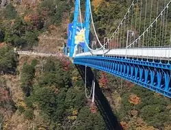 【茨城】ちょっとスリリングな体験！日本最大級の長さの吊橋から見る紅葉
