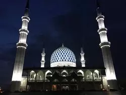 【マレーシアのフォトジェニック！】ブルーモスクは夜がおすすめ！