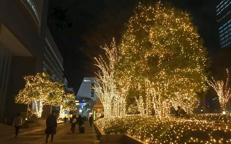 14. 夜の新宿デートにおすすめ！冬のイルミネーションがきれい「新宿サザンテラス」 1枚目