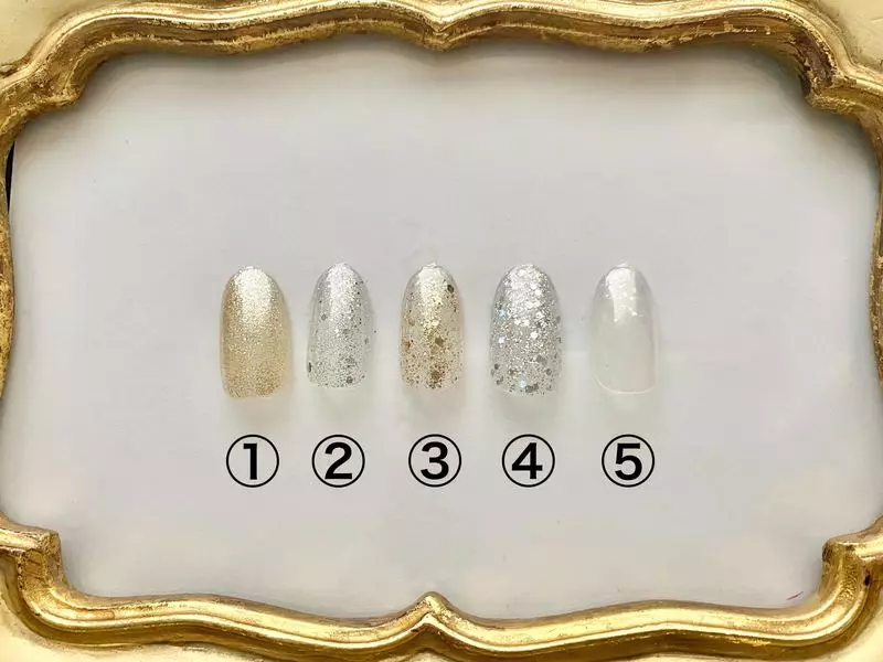 ゴールド&シルバー系5色 1枚目