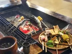 【河口湖】古民家で炉端焼きと絶品郷土料理を