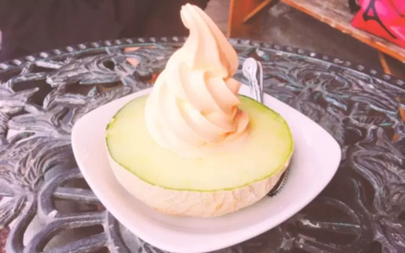 【14:00】北海道名物メロンを贅沢に使用した「ポプラファーム」の絶品スイーツ 1枚目