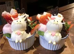 姿にほっこり♡京都カフェで可愛いにゃんこスイーツにあえる♪