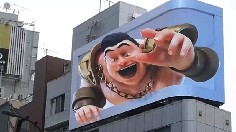 思わずカメラで撮影してしまう!インパクトのある映像を放映中 1枚目