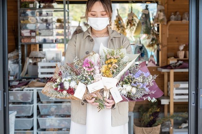 母の日ギフト 福岡 糸島のドライフラワー専門店がブーケを販売中 Fanfunfukuoka ファンファン福岡