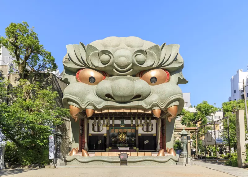 15. 難波八阪神社|大きな獅子が印象的 1枚目