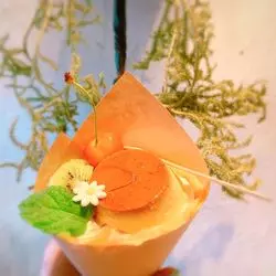 大阪グルメ【プリンアラモードクレープ】昭和っ子憧れの喫茶店の味♡
