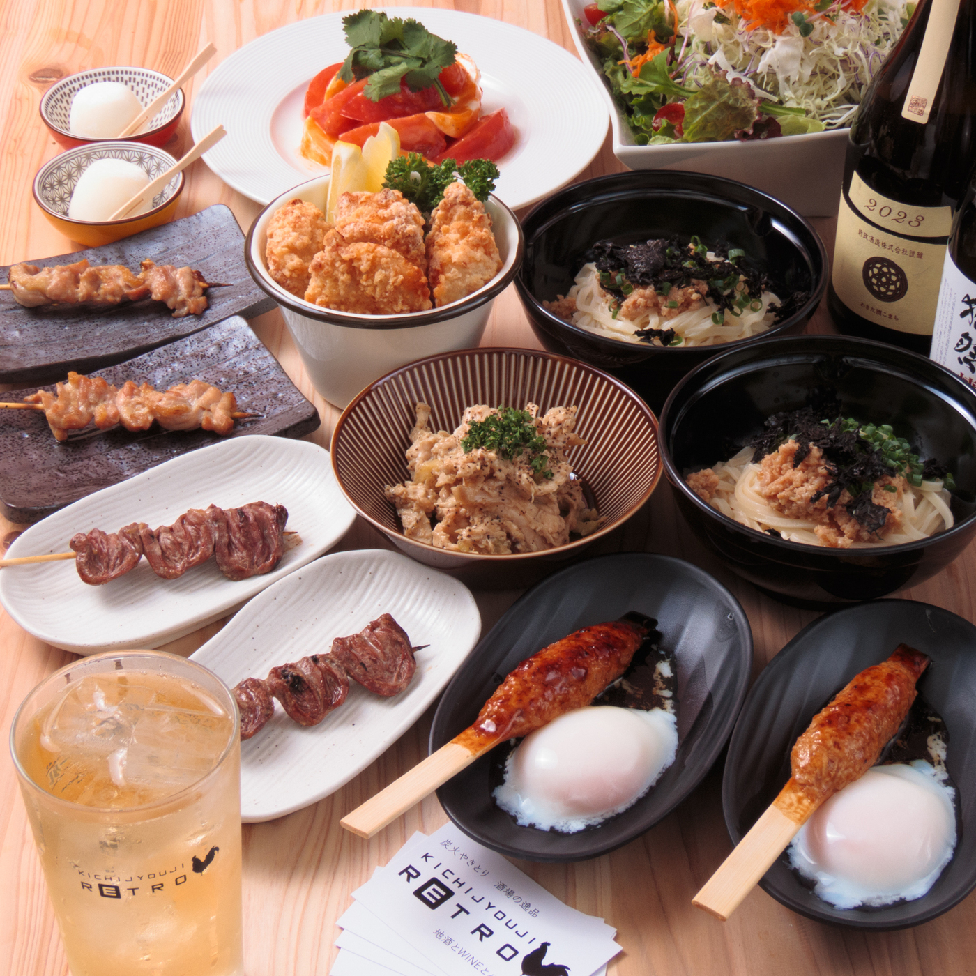 吉祥寺駅すぐの焼き鳥店『吉祥寺RETRO』！掘りごたつ個室でゆっくり楽しめるの画像
