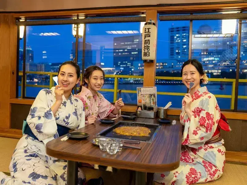 「もんじゃ屋形船 江戸前汽船」女子旅やおでかけにもぴったり！穴場な東京観光スポットPR 1枚目
