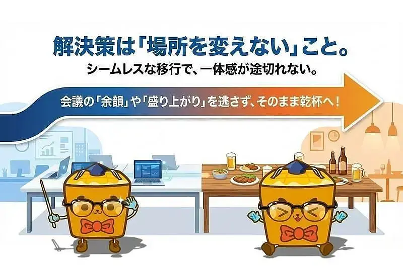 시부야에서 대여 회의실을 찾는다면 『오시모토 파세라 시부야점』! 회의에서 건배까지 이동 제로의 새로운 정평の画像