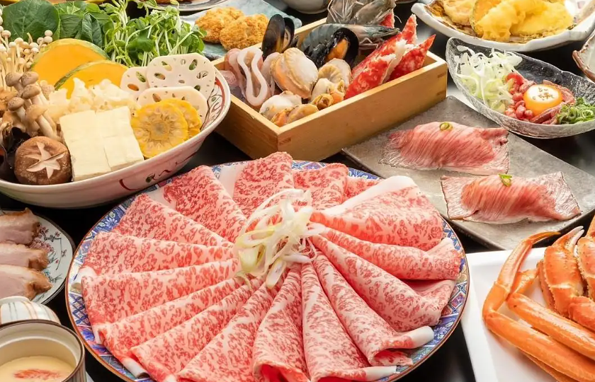 【大阪・谷町九丁目】すきやき・しゃぶしゃぶ大牧場 高津店！プレミアム和牛食べ放題でお刺身・お寿司も楽しめるの画像