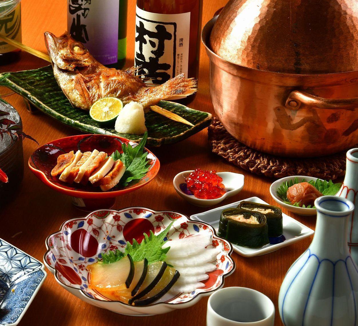 【上野・御徒町】のど黒のあくびの個室でお祝い・法事を！3世代の食事会に名物のどぐろと新潟の味の画像